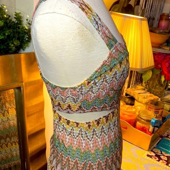 🌷 Ark & Co 🌷  Multicoloured Geometric Cutout Dress - Picture 8 of 10